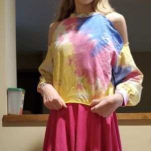 Cute Off-Shoulder Crop Sweater